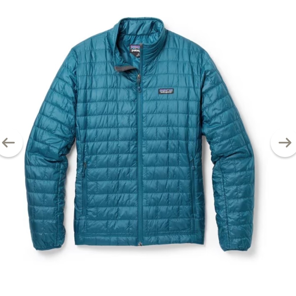 Patagonia Teal Men’s S Nano Puff Lightweight Insulated Jacket